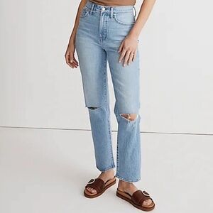 Madewell Distressed Vintage Straight Jeans